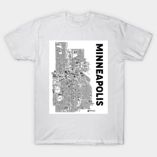 Minneapolis Map T-Shirt